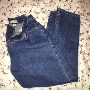 L.L Bean High Waisted Blue Jeans