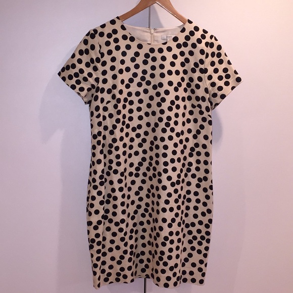 J. Crew Dresses & Skirts - Jcrew polka dot dress, short sleeve, size 10