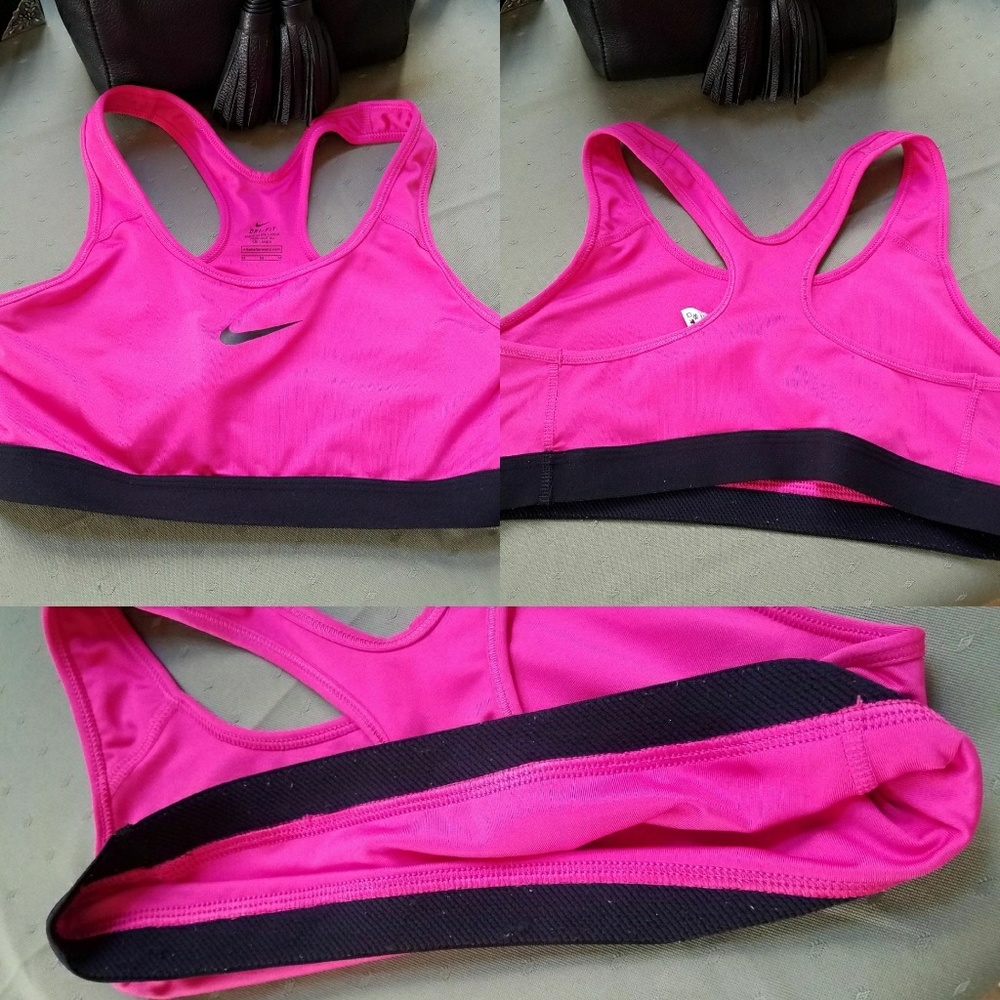 PINK NIKE BRA