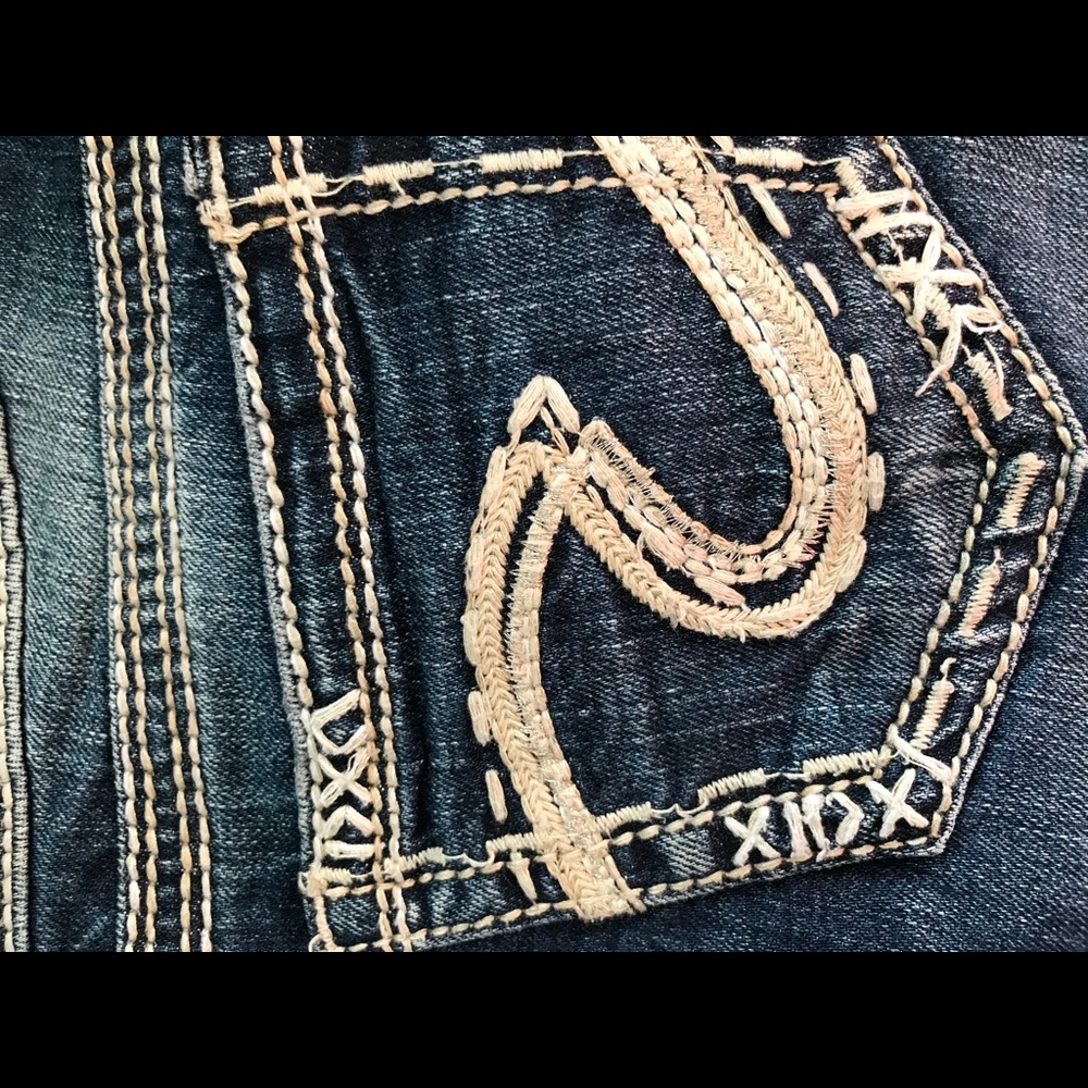 Silver straight denim