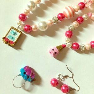 Children’s Shopkins Chunky Bubble Gum Jewelry Set
