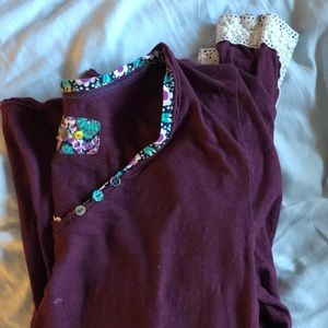 Anthropologie Plum Long sleeve thermal