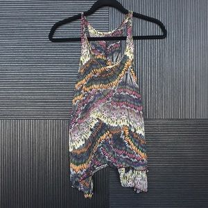 100% Silk Print Top in Size S