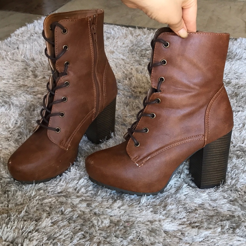 Brown High Heel Boots