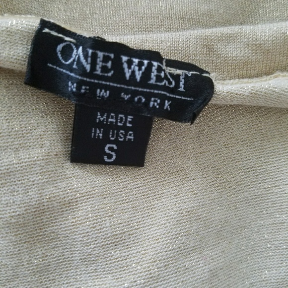 One west gold blouse - Picture 3 of 4