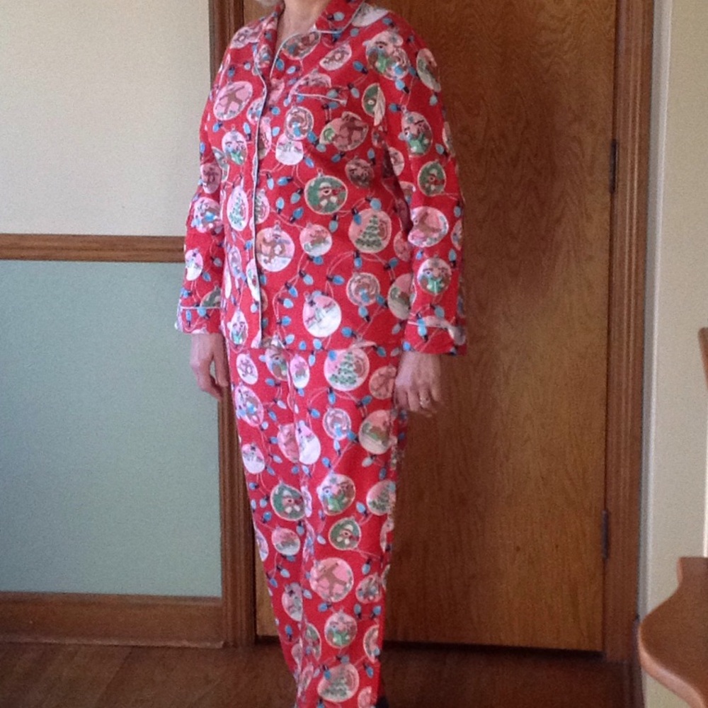 Nick and Nora Christmas pajamas