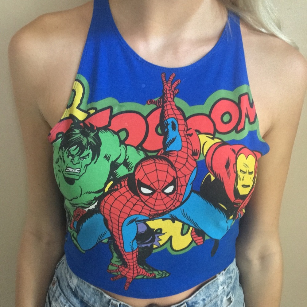 Marvel Comics Crop Top