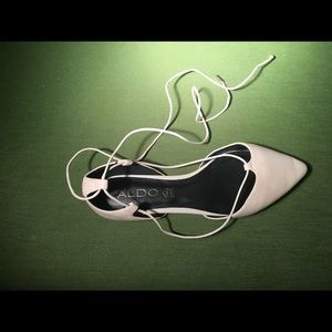 ALDO ivory leather flats size 7 women’s US