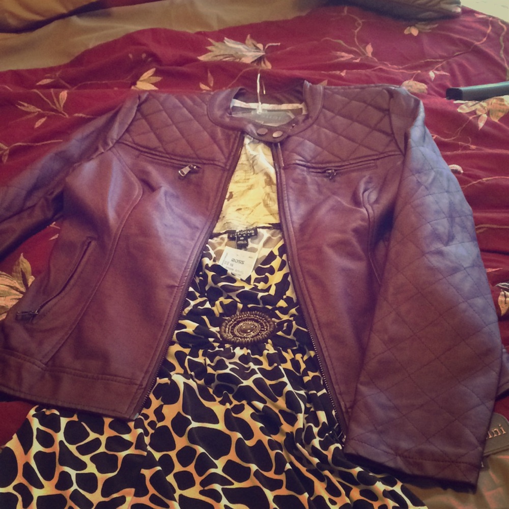 Faux leather jacket