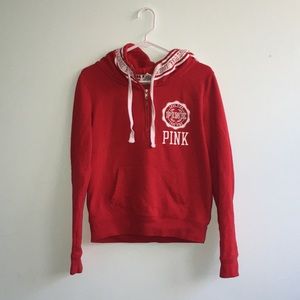 PINK cropped hoodie