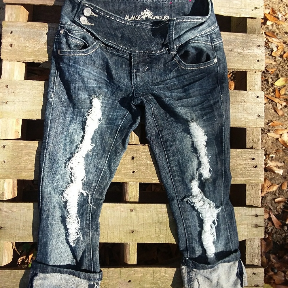 Almost famous crop jeans