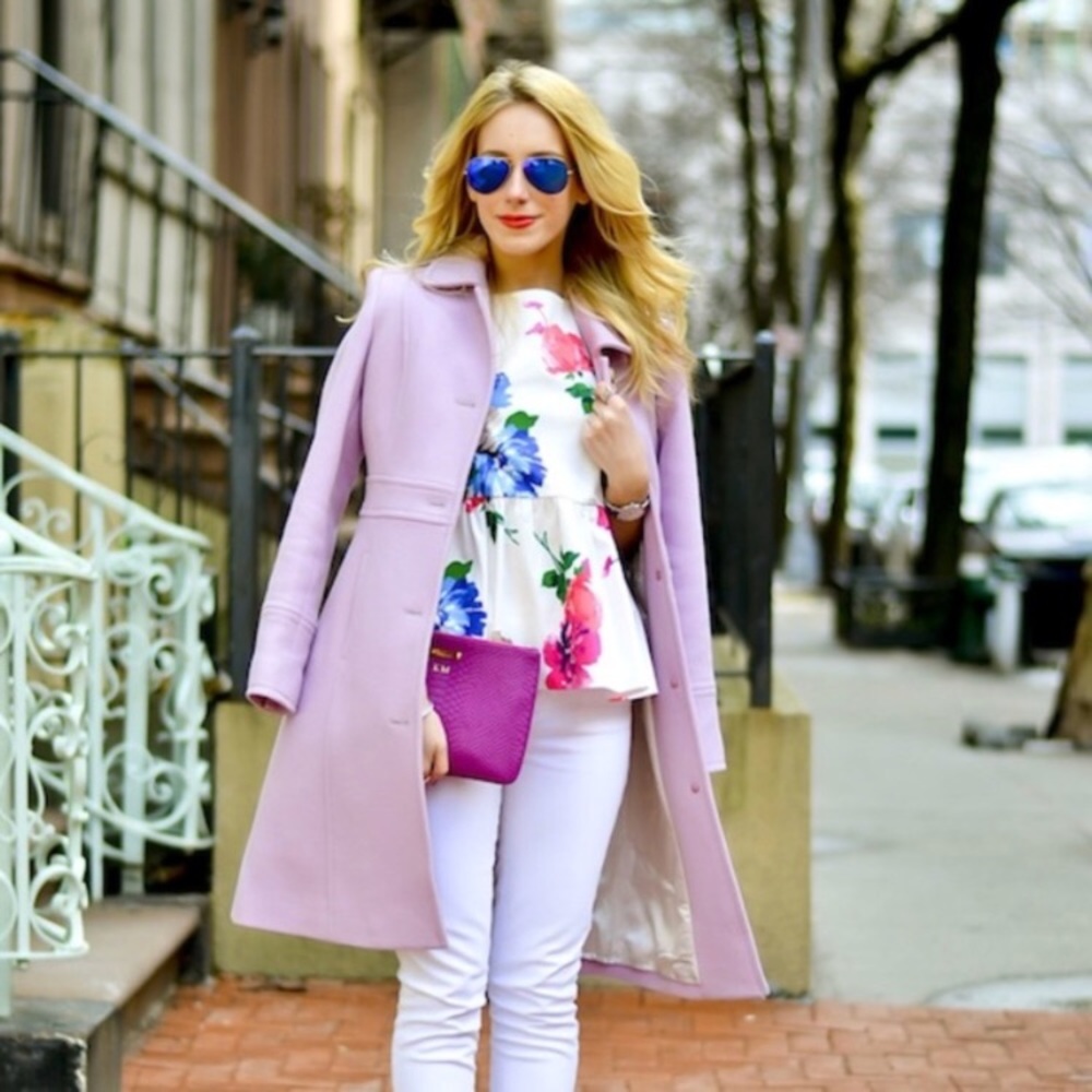 NWT Kate spade peplum top in floral Blume