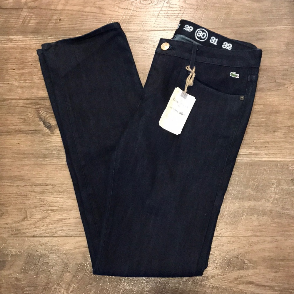 NWT Lacoste Earnest Sewn jeans