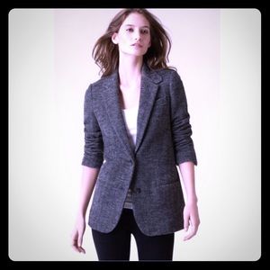 Vince grey herringbone boyfriend  blazer