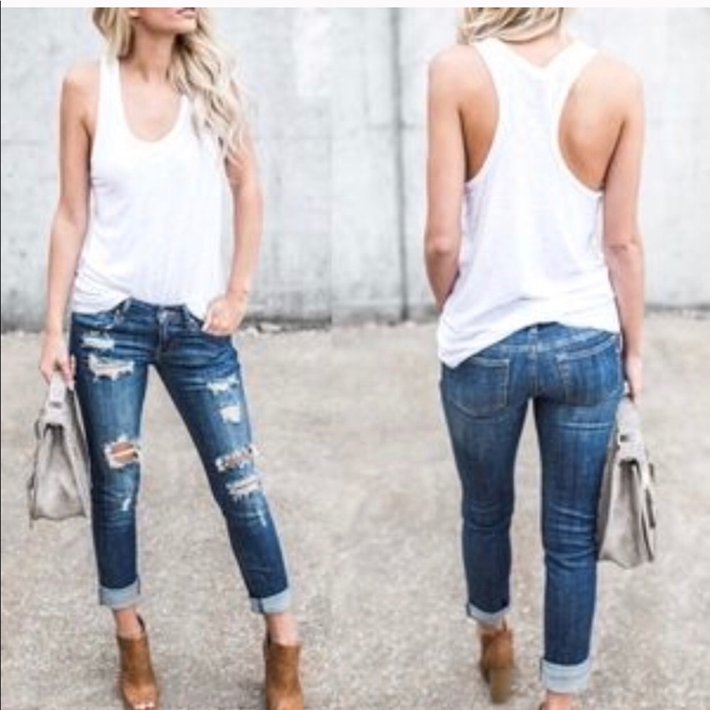 LAST ONE✨Distressed skinnies super comfy denim - Picture 2 of 2
