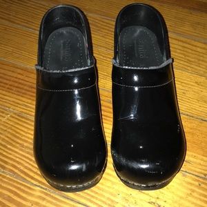 Sanita black clogs
