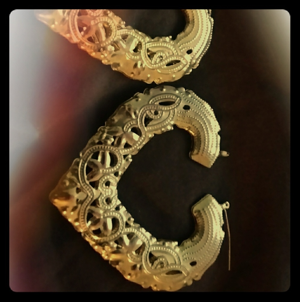 Heart Doorknocker Earrings