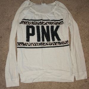 PINK Sequin Long Sleeve - Loose Fitting