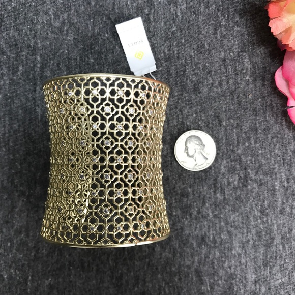 NWT Kendra Scott Jude Gold Cuff - Picture 6 of 6