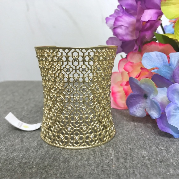 NWT Kendra Scott Jude Gold Cuff - Picture 2 of 6