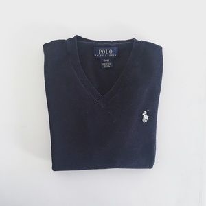 Ralph Lauren Boys Cotton V-Neck Sweater