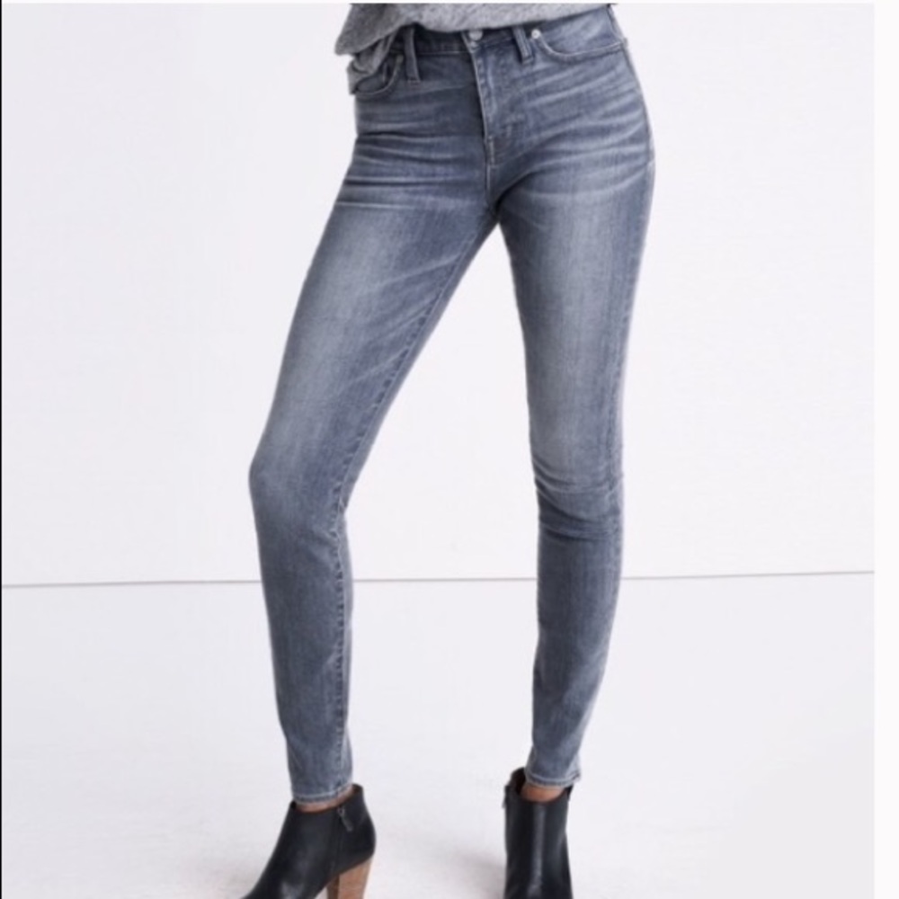 RARE gray Madewell 9” High Riser Super Skinny Jean