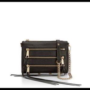 Rebecca Minkoff crossbody bag black leather. New!