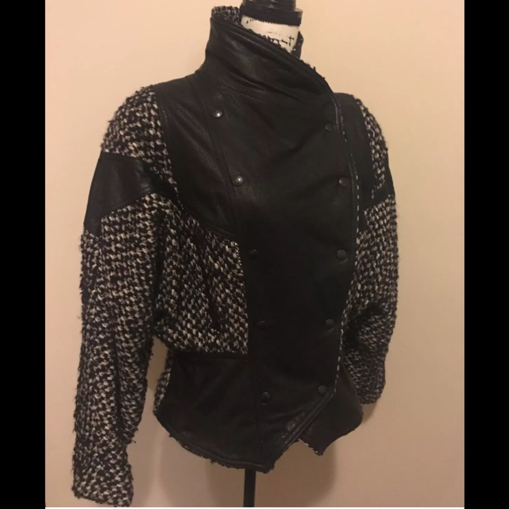 Vintage Genuine Leather Coat Size L