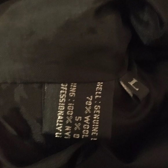 Vintage Genuine Leather Coat Size L - Picture 6 of 6