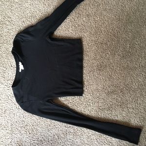 Long sleeve crop top