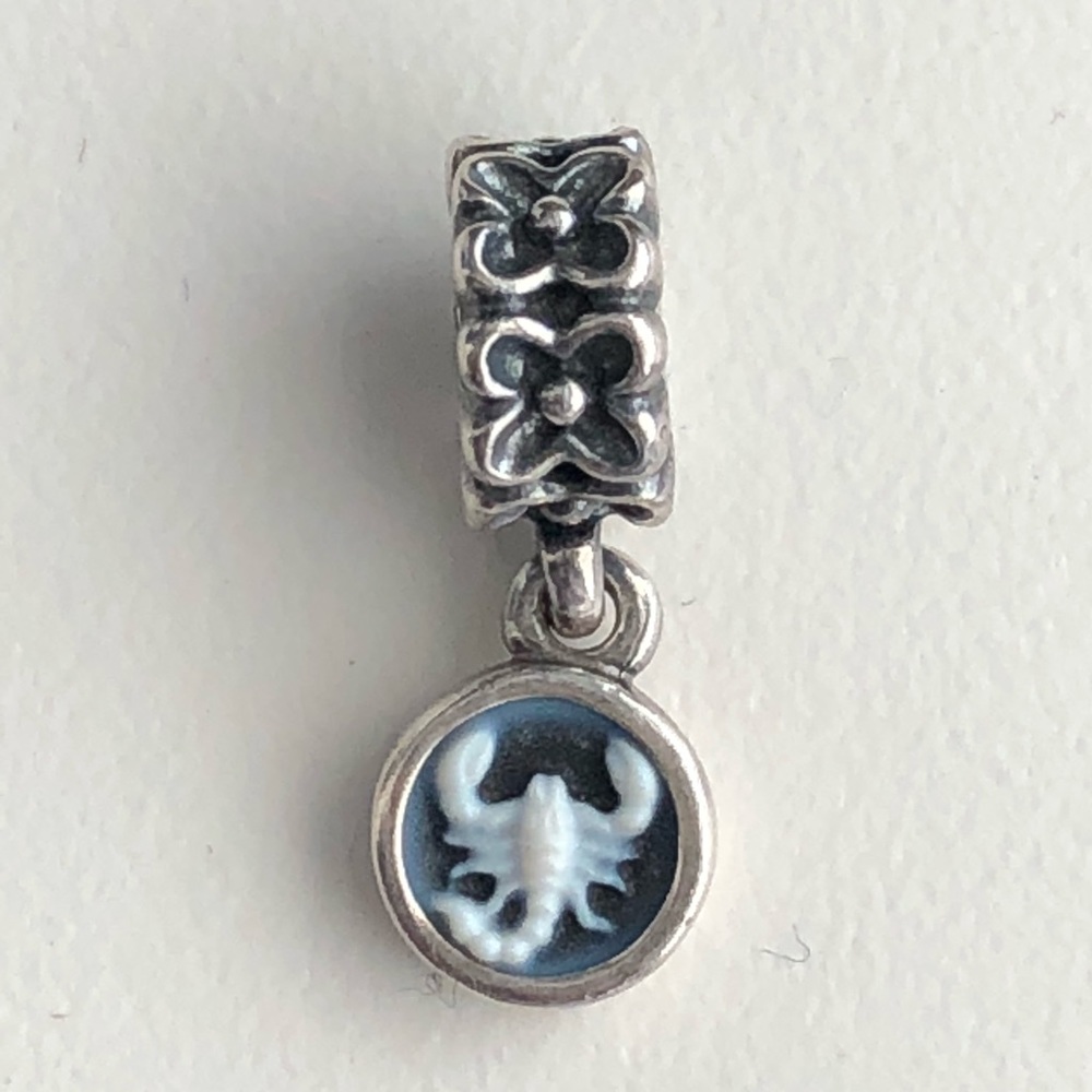 Pandora Sterling Cameo Scorpio Dangle