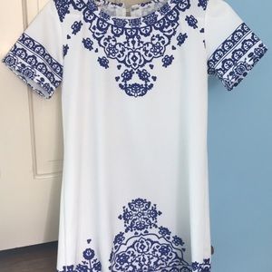 Blue and white Dress