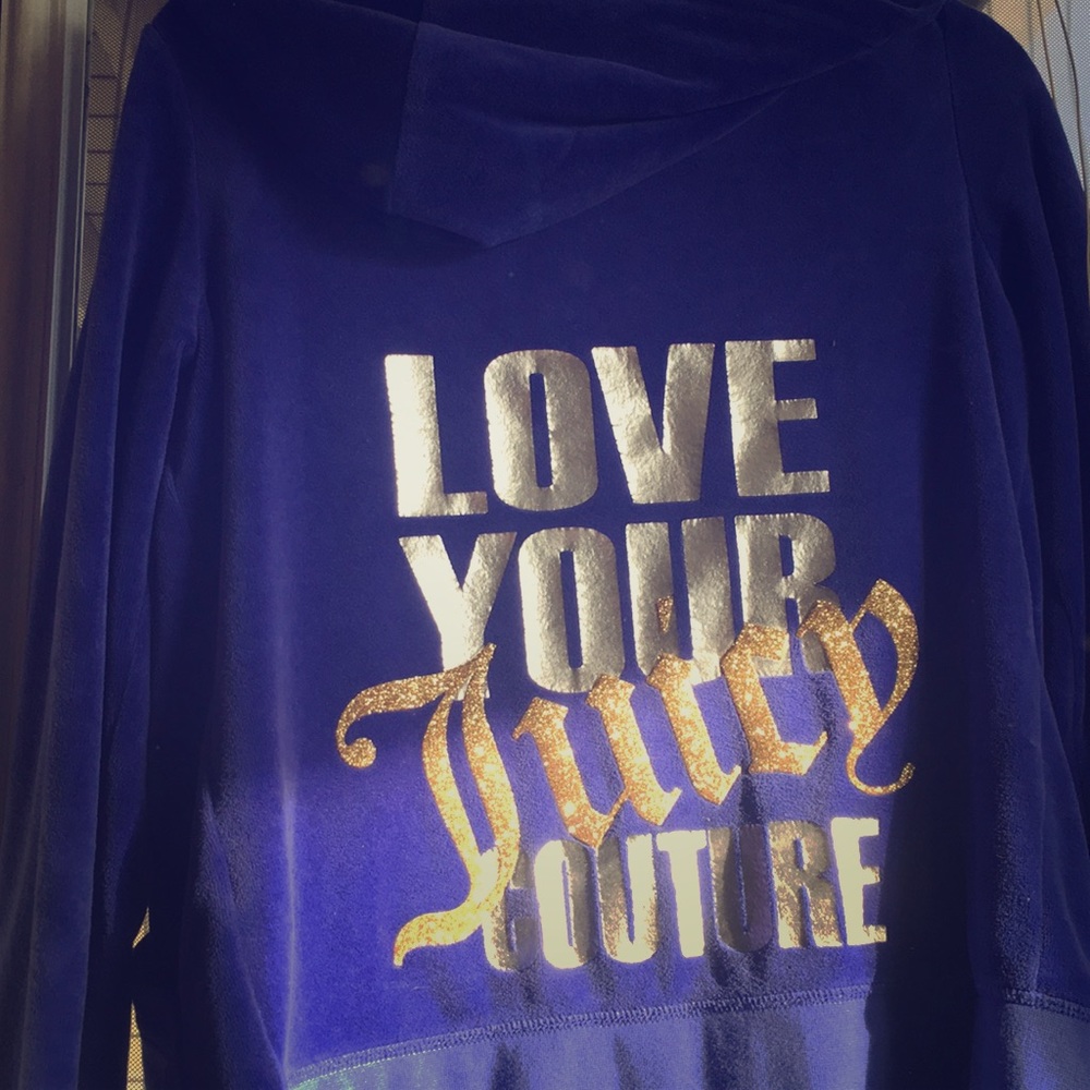 Juicy Couture periwinkle zip up sweater