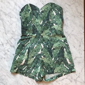 H&M palm print romper