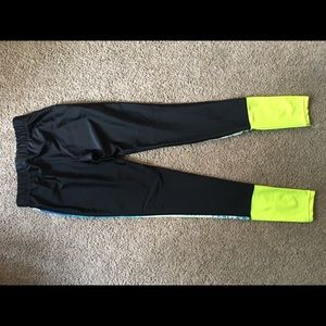 Forever 21 leggings with pop color highlighter