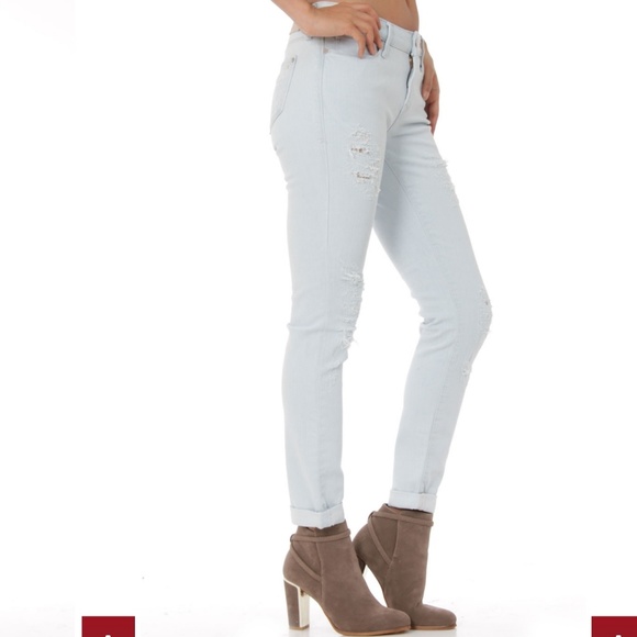 Ada Denim - 《ADA》Sexy Boyfriend Jeans•Destructed Vintage