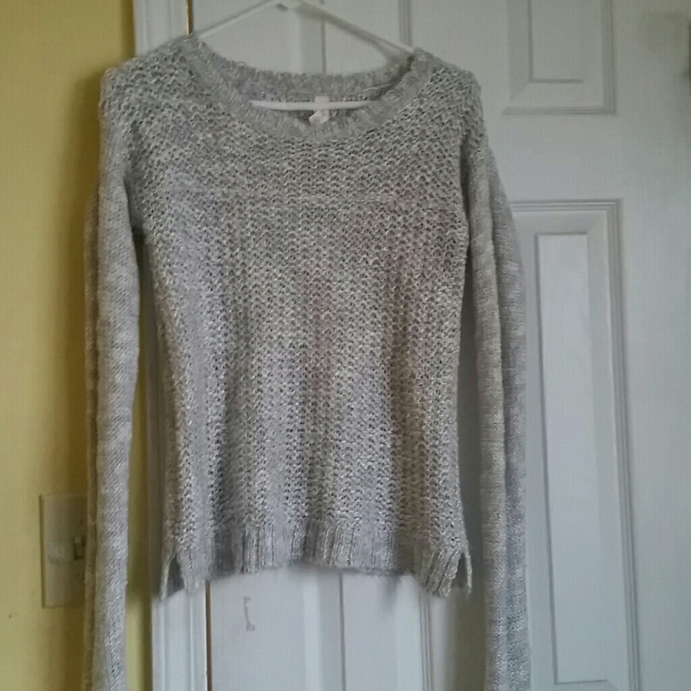 Aeropostale light gray knit sweater