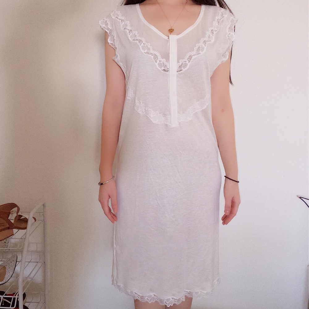 NWT La Perla Nightgown Silk White