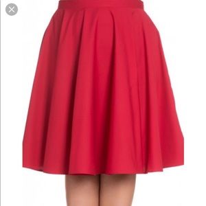 Hell Bunny Vixen circle skirt NWOT