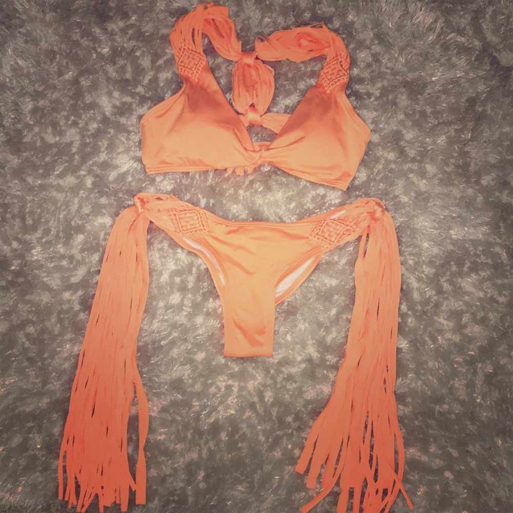 Orange bikini goddess