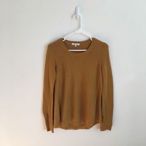 Madewell Mustard Woven Mustard Sweater