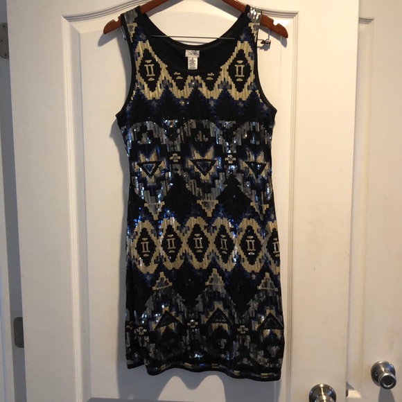 Cache sequined design tank dress - Picture 1 of 4