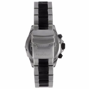 Peugeot Accessories - Peugeot Mens Black Stainless Steel Link Watch Peugeot Accessories - Peugeot Mens Black Stainless Steel Link Watch