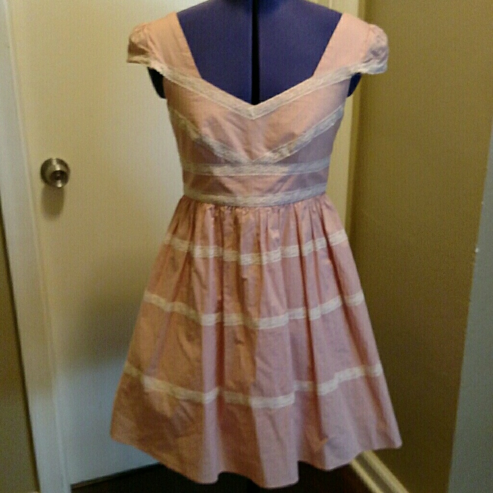 Adorable Pink Lace Lolita Dress