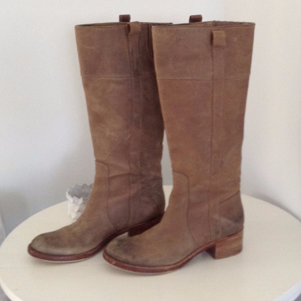 Halogen Leather Knee High Boots