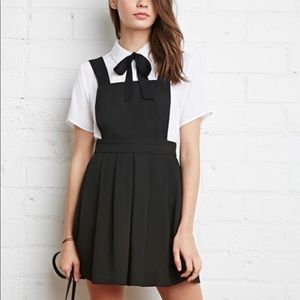 Forever 22 Pleated Overall Dress