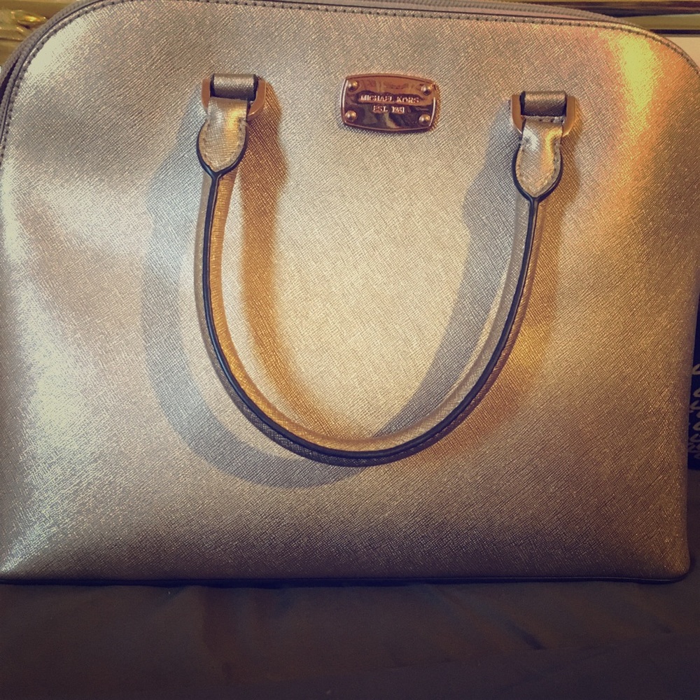 Authentic rose gold Michael Kors bag