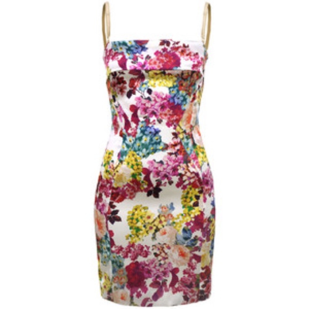 D&G Silk Cocktail Stretchy Floral Summer Dress - Picture 2 of 8