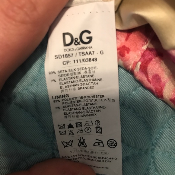 D&G Silk Cocktail Stretchy Floral Summer Dress - Picture 7 of 8