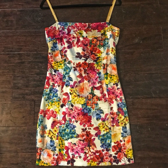 D&G Silk Cocktail Stretchy Floral Summer Dress - Picture 4 of 8